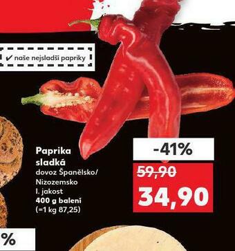 Kaufland Paprika sladká nabídka