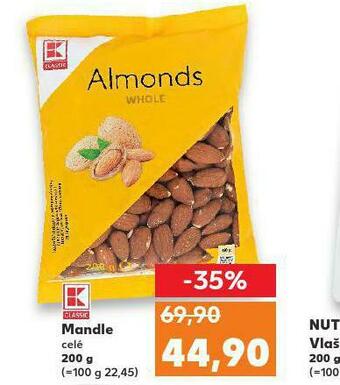 Kaufland Mandle celé nabídka