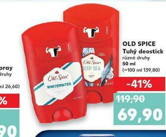 Kaufland Old spice tuhý deostick nabídka