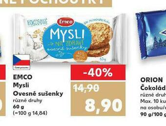 Kaufland Emco mysli ovesné sušenky nabídka