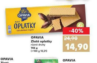 Kaufland Opavia zlaté oplatky nabídka