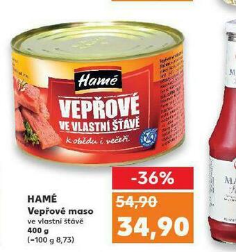 Kaufland Hamé vepřové maso nabídka