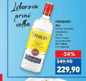 Kaufland Finsbury gin nabídka