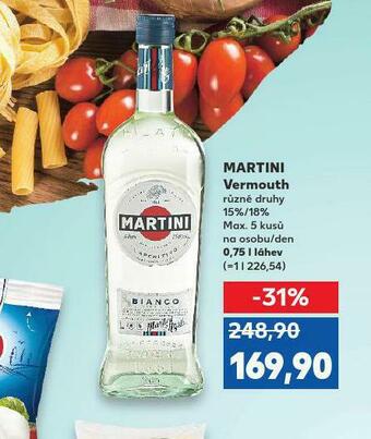 Kaufland Martini vermouth nabídka
