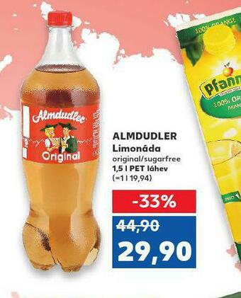 Kaufland Almdudler limonáda nabídka