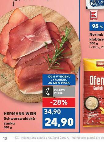 Kaufland Schwarzwaldská šunka nabídka