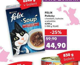 Kaufland Felix polévky pro kočky nabídka