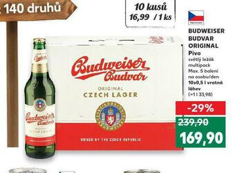 Kaufland Pivo budweiser budvar nabídka