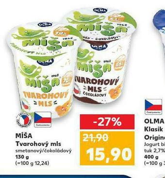 Kaufland Míša tvarohový mls nabídka