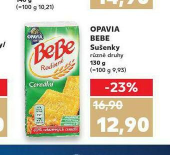 Kaufland Opavia bebe sušenky nabídka