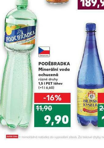 Kaufland Poděbradka ochucená nabídka