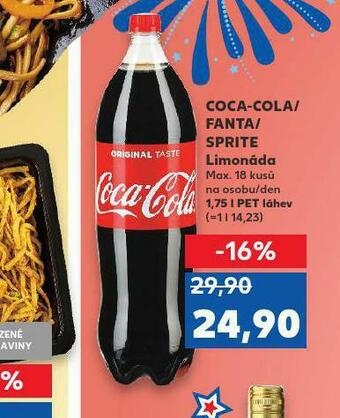Kaufland Coca cola, fanta, sprite nabídka
