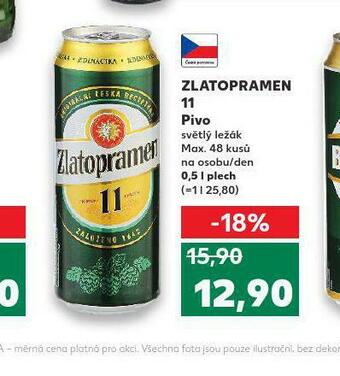 Kaufland Pivo zlatopramen 11 nabídka