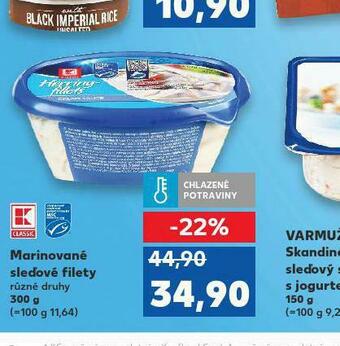 Kaufland Marinované sleďové filety nabídka