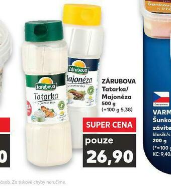 Kaufland Zárubova tatarka / majonéza nabídka