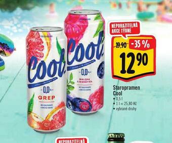 Albert Staropramen cool nealko nabídka