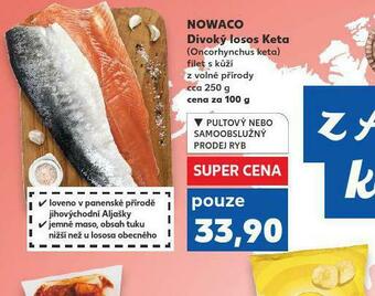 Kaufland Nowaco divoký losos keta nabídka