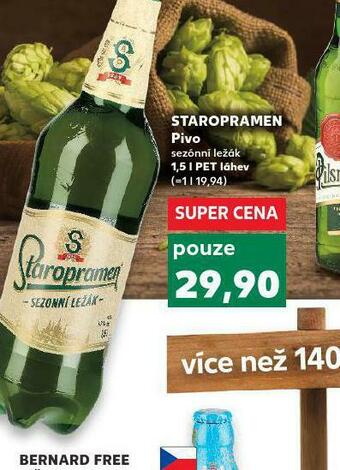 Kaufland Pivo staropramen ležák nabídka