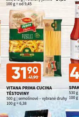 Terno Vitana prima cucina těstoviny nabídka
