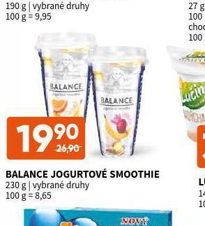 Terno Balance jogurtové smoothie nabídka