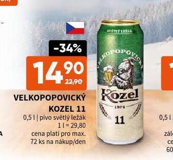 Terno Pivo velkopopovický kozel 11 nabídka