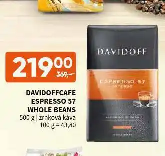 Terno Davidoff espresso 57 whole beans nabídka
