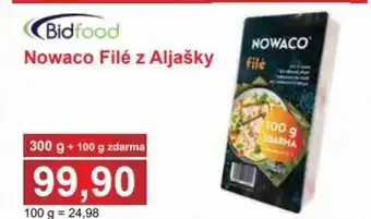 Bidfood nowaco filé z aljašky 300g + 100g zdarma