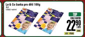 Tamda Foods Le & co šunka pro děti 100g nabídka