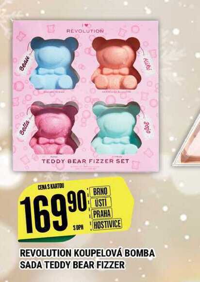 Tamda Foods Revolution koupelová bomba sada teddy bear fizzer nabídka