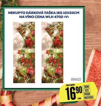 Tamda Foods Nekupto dárková taška 1ks 10x33cm na víno cena wlh 4702 nabídka