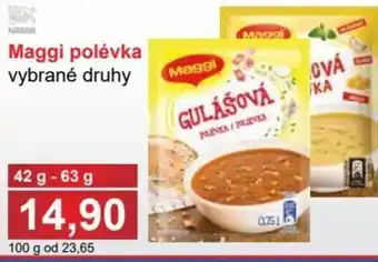 Jip Nestle Maggi polévka vybrané druhy 42-63g nabídka