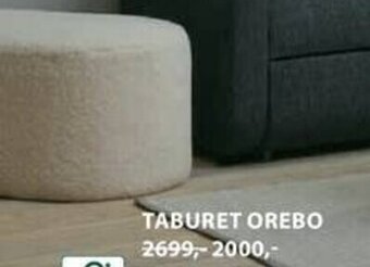 JYSK Taburet Orebo nabídka