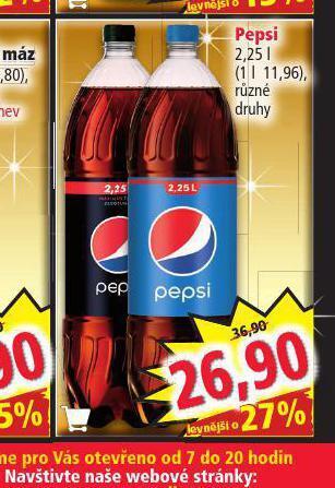 Norma Pepsi 2,25l nabídka