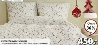 JYSK Krepové povlečení Alicia100% bavelněný krep. 140x200cm nabídka