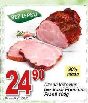 Hruška Prantl uzená krkovice bez kosti premium 100g nabídka