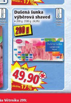 Norma Dušená šunka výběrová shaved nabídka
