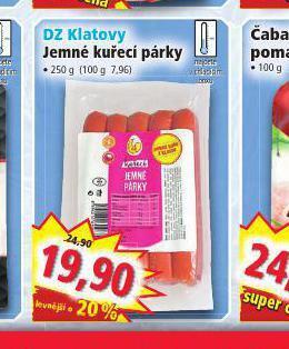 Norma Jemné kuřecí párky nabídka