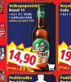 Norma Pivo velkopopovický kozel 11 nabídka