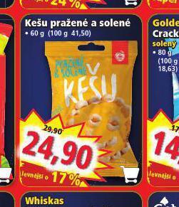 Norma Kešu pražené a solené nabídka