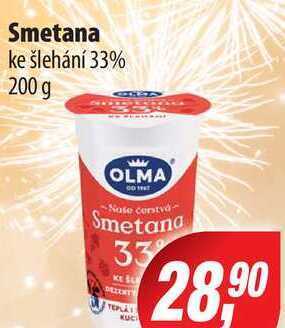 ENAPO Smetana ke šlehání 33% 200 g nabídka