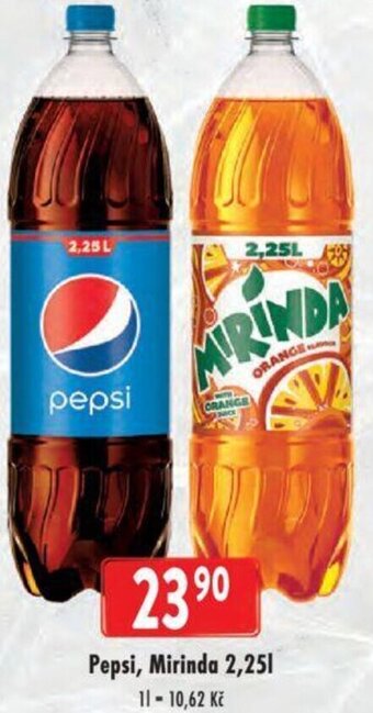 Astur&Qanto Pepsi, Mirinda 2,25l nabídka