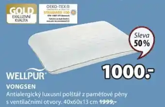 JYSK Wellpur Vongsen 40x60x13cm nabídka