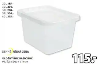 JYSK Úložný box basic box 25x33x19cm nabídka