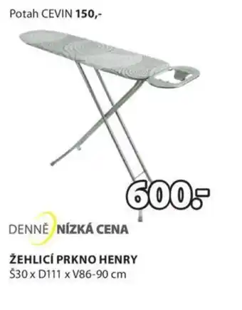JYSK Žehlicí prkno henry 30x111 x 86-90cm nabídka