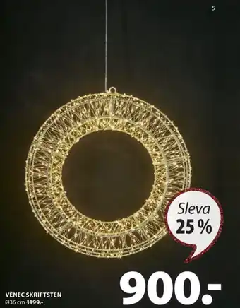 Věnec skriftsten 36cm