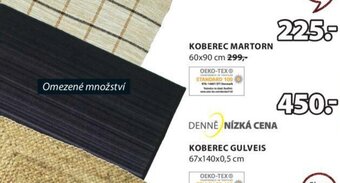 JYSK Koberec Gulveis 67x140x0,5cm nabídka