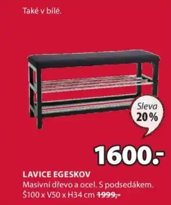 JYSK Lavice egeskov 100x50x34cm nabídka