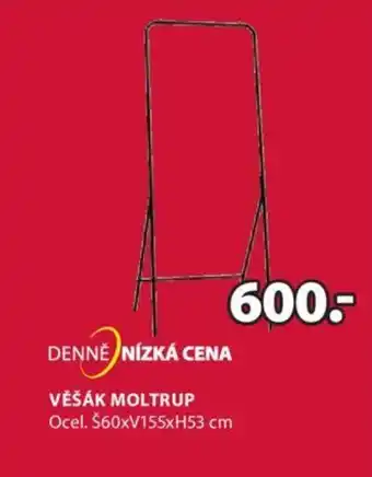 JYSK Věšák moltrup 60x155x53cm nabídka