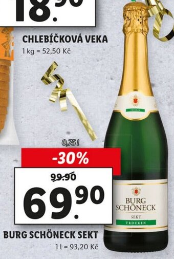 Lidl Burg Schöneck Sekt nabídka
