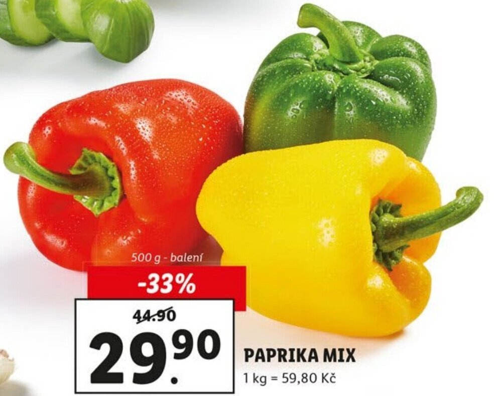 Paprika mix 500g nabídky v Lidl